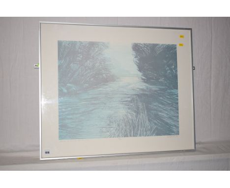 A colour print by W. Cowan - "River Wear", signed, numbered 14/25.
