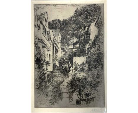 Walter Henry Sweet (1889-1943), etching, signed in pencil, unframed, 20x29cm, mounted