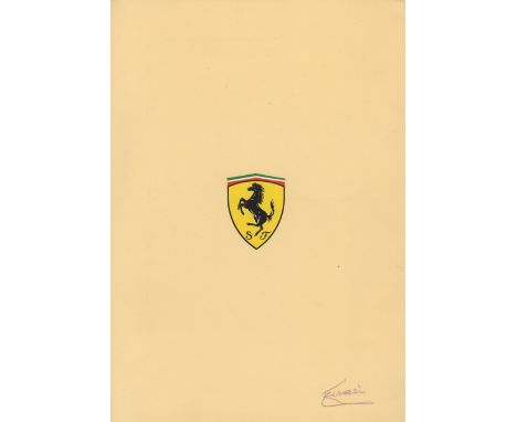 FERRARI ENZO: (1898-1988) Italian Motor Racing Driver & Manufacturer, founder of the Scuderia Ferrari Grand Prix motor racing