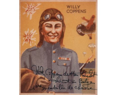 COPPENS WILLY: (1892-1986) Belgian Fighter Ace of World War I, ranking the highest in the country with 37 air combat victorie