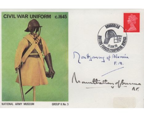 WORLD WAR II: A good First Day Cover issued by the National Army Museum and featuring a colour image of a Civil War Uniform o