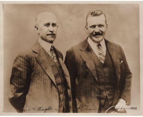 WRIGHT & LAWRANCE: WRIGHT ORVILLE (1871-1948) American Aviator who, with his brother Wilbur, invented and built the world's f