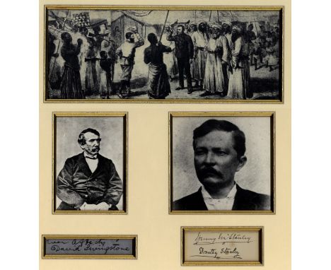 LIVINGSTONE & STANLEY: LIVINGSTONE DAVID (1813-1873) Scottish Missionary and Explorer & STANLEY HENRY M. (1841-1904) British 