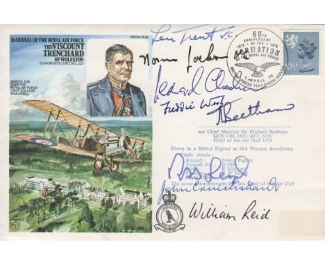VICTORIA CROSS: A good First Day Cover issued by the Royal Air Force museum to commemorate Marshal of the RAF Viscount Trench