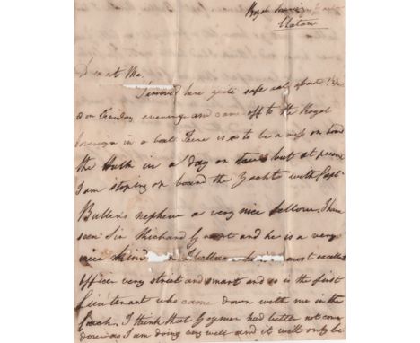 HOSTE THEODORE: (1819-1835) British Sailor, son of William Hoste, one of the great frigate Captains of the Napoleonic Wars. A
