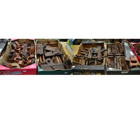 A Collection of Wood Moulding and Compass Planes, Saws and Other Woodworking Tools