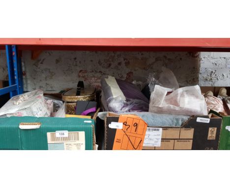 2 boxes of boxed gift items, including trinket boxes, handbags, watches etc 