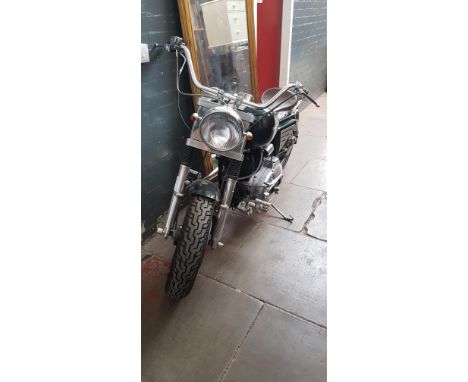 A 1979 Harley Davidson Iron Head 1000cc motorcycle, registration DHN290TNote:- was running when vendor brought it in, no MOT,