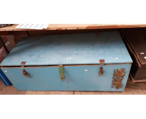 Large toolbox containing tools and miscellaneous items
