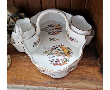 Strawberry Set by Aynsley in the Somerset design - includes cream jug and sugar basin 