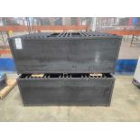 (2) METAL CATCH GRATES