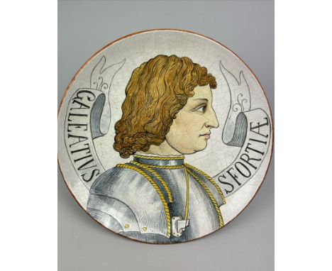 A CADINEN MAJOLICA PLATE CIRCA 1910, Prussian pottery ware from Cadinen (West Prussia) now Kadyny, Poland. From the inventory