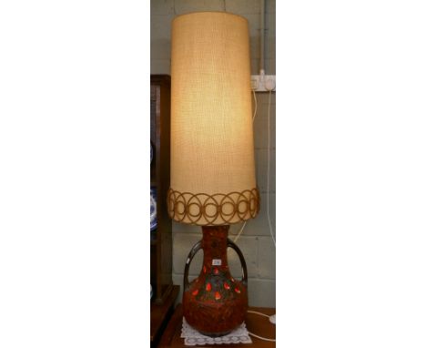 Large West German Fat Lava lamp with tall shade