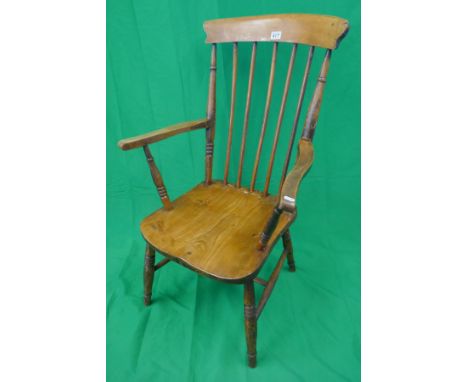 Stick back elm seated kitchen chair