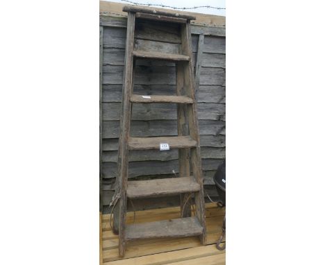 Vintage wooden step ladders