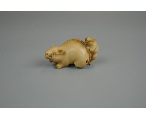 Signed Ivory Netsuke - Meiji period