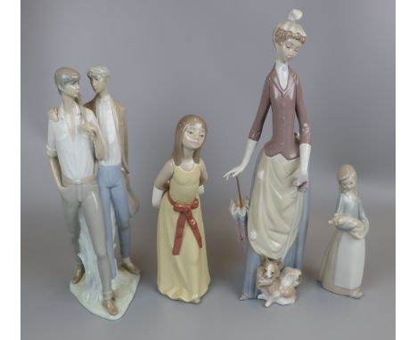 4 Lladro &amp; Nao figurines