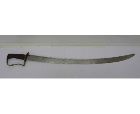 A 19th Century side arm, no scabbard, blade marked Enfield, length 75cm