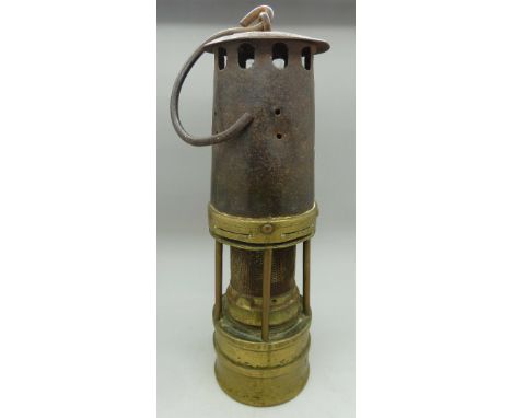 A miner's safety lamp