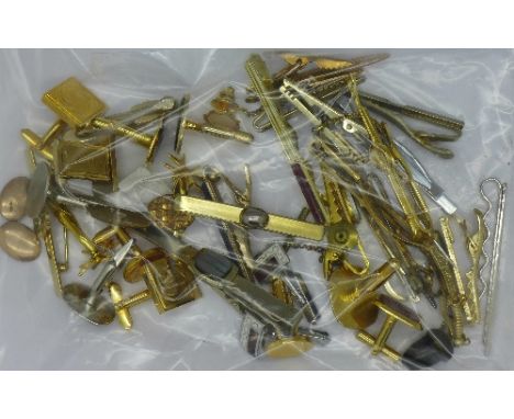 Tie pins and cufflinks