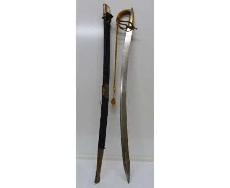 An Indian Officer's sword and scabbard