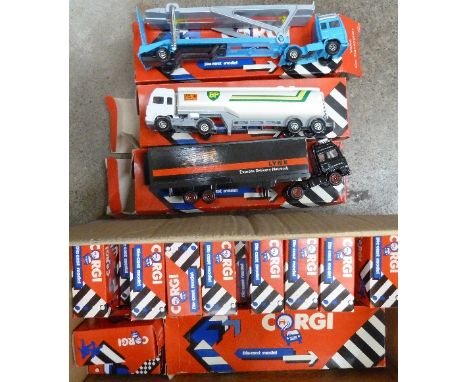 Twenty two Corgi die-cast model vehicles, boxed