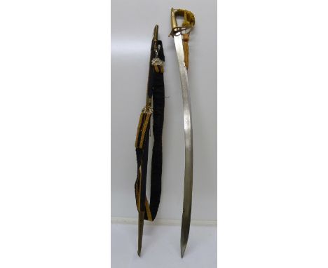 An Indian Officer's sword and scabbard