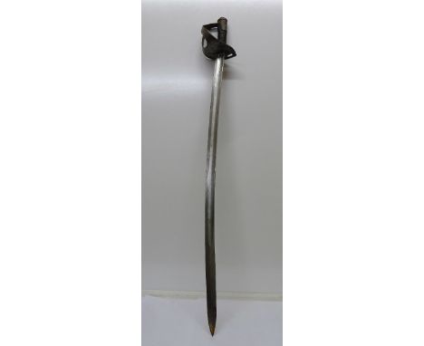 A German cavalry sword, no scabbard, blade marked Solingen, length 106cm