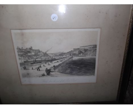 A C19 lithograph – ‘Whitby from the end of the West Pier’