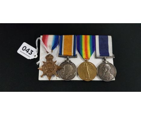 ROYAL MARINE LIGHT INFANTRY TRIO WITH GOOD CONDUCT AND LONG SERVICE MEDALS TO CH.15606 PTE.E.S.ROCK R.M.L.I