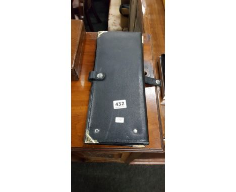 VINTAGE BLACK LEATHER RUC TRAFFIC BRANCH PCN FOLDER