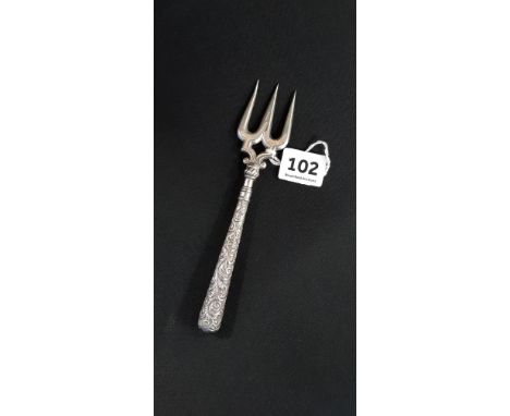 SILVER SERVING FORK