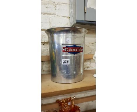 VINTAGE ALUMINIUM GANCIA CHAMPAGNE ICE BUCKET
