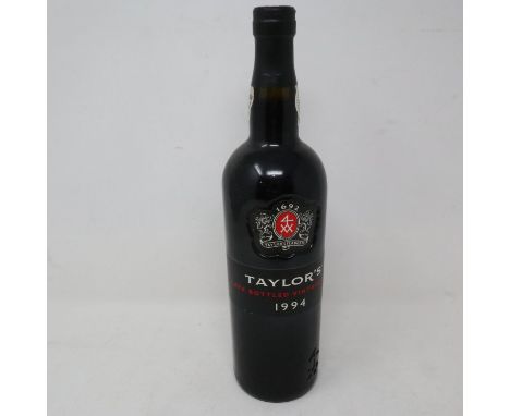 Bottle of Taylors 1994 vintage port. UK P&amp;P Group 2 (£20+VAT for the first lot and £4+VAT for subsequent lots) 