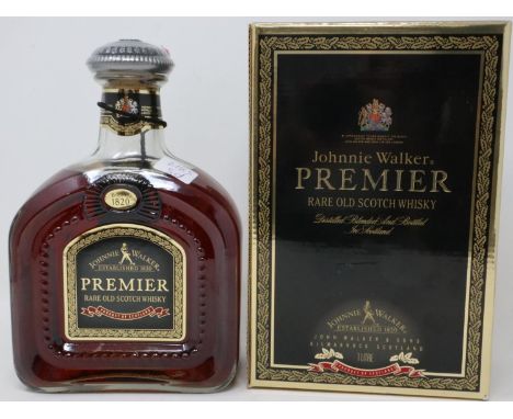 Boxed bottle of Johnnie Walker premier whisky. UK P&amp;P Group 2 (£20+VAT for the first lot and £4+VAT for subsequent lots) 