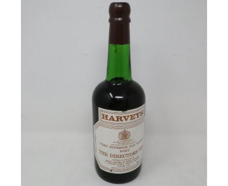 Bottle of Harveys The Directors Bin port. UK P&amp;P Group 2 (£20+VAT for the first lot and £4+VAT for subsequent lots) 