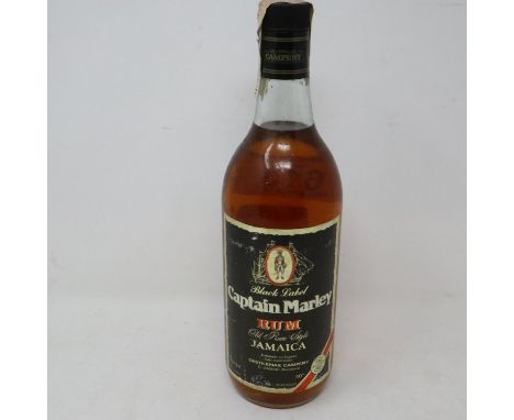 1 litre bottle of Captain Marley rum. UK P&amp;P Group 2 (£20+VAT for the first lot and £4+VAT for subsequent lots) 
