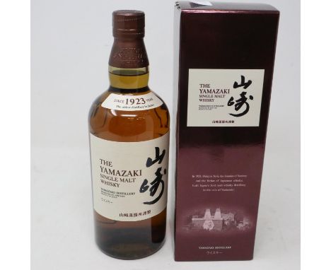 Bottle of Japanese The Yamazaki single malt whisky. UK P&amp;P Group 2 (£20+VAT for the first lot and £4+VAT for subsequent l