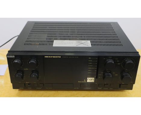 Marantz integrated amplifier PM-64II. All electrical items in this lot have been PAT tested for safety and have passed. This 
