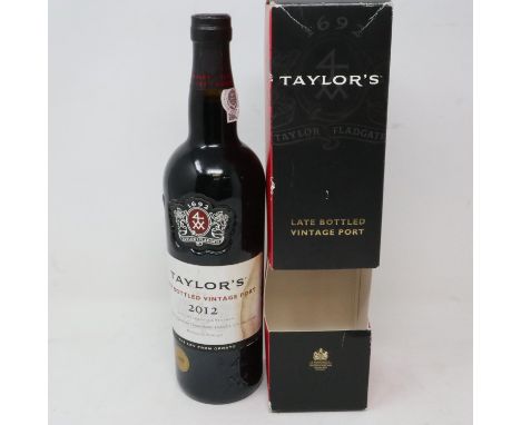 2012 bottle of Taylors late bottled vintage port. UK P&amp;P Group 2 (£20+VAT for the first lot and £4+VAT for subsequent lot