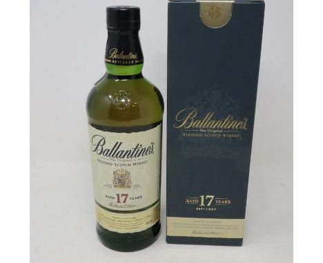 Bottle of Ballantines seventeen year old scotch whisky. UK P&amp;P Group 2 (£20+VAT for the first lot and £4+VAT for subseque