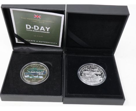 Gibraltar 2020 limited edition silver proof one crown coin, 'A miracle of deliverance' Dunkirk commemorative, boxed in capsul