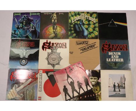 Twelve Rock albums: Pink Floyd (2), Nazareth (3), AIIZ, Krokus, Quartz, and Saxon (4). UK P&amp;P Group 2 (£20+VAT for the fi