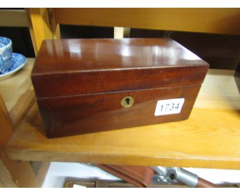 A Victorian tea caddy.