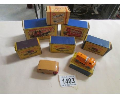 6 boxed early Lesney & Matchbox yesteryears and boxed Charbens die cast toys.