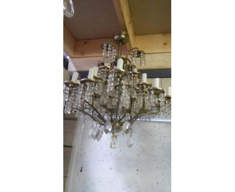 An old chandelier for restoration.