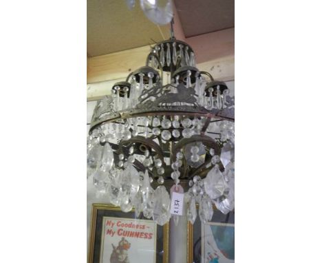 An old chandelier for restoration.