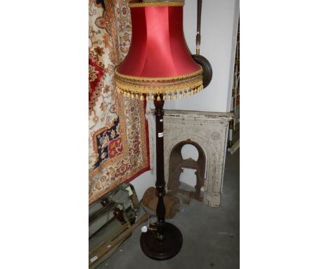 An old standard lamp.