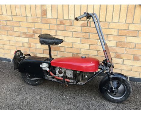 A circa 1950 Brockhouse Corgi motorcycle, 98cc Excelsior Sprite, Engine not seized.