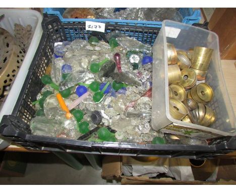 A tray of chandelier droppers.